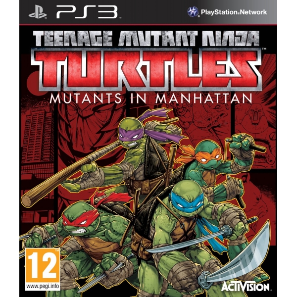 TMNT Teenage Mutant Ninja Turtles Mutants in Manhattan PS3 Game